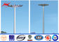 3 Sections 5mm 35M HDG High Mast Light Pole with 6 Lamps Wind Speed 30m/s आपूर्तिकर्ता