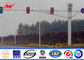 Octagonal Steel Street Lighting Poles Traffic Light Signals With Powder Coating आपूर्तिकर्ता