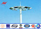 30M 3 Sections Parking Lot Lighting Solar Power Light Pole With Round Lamp Panel आपूर्तिकर्ता