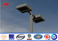 10M Blue Square Light Street Lighting Poles 4mm Thickness 1.5m Light Arm For Parking Lot आपूर्तिकर्ता