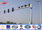 6500mm Height Galvanized Traffic Light Pole Columns Single Bracket For Horizontal Mounting आपूर्तिकर्ता