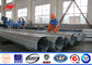 Tapered Galvanized metal utility poles For Electrical Line Project आपूर्तिकर्ता