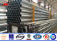 14M Galvanized Steel Transmission Pole 8 Sides Sections 4mm Wall Thickness आपूर्तिकर्ता