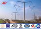 Conical 12.2m 1280kg Load Steel Utility Pole For Power 65kv Distribution आपूर्तिकर्ता