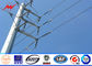 Round HDG 10m 5KN Steel Electrical Utility Poles For Overhead Transmission Line आपूर्तिकर्ता