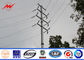 11.9M 25KN 5mm Thickness Steel Utility Pole For Electrical Power Transmission Line आपूर्तिकर्ता