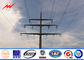 Tapered Two Section Steel Electrical Utility Poles ASTM A123 Galvanization Standard आपूर्तिकर्ता