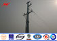 Conical Urban Road Electrical Power Pole Galvanized Steel Tapered 10kv - 550kv आपूर्तिकर्ता