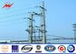 12m Galvanized Steel Utility Power Poles Large Load For Power Distribution Equipment आपूर्तिकर्ता