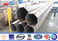 20 FT Galvanised Steel Poles / Tubular Pole For Philippines Transmission Line आपूर्तिकर्ता