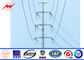 12m 350daN Electric Galvanized Steel Pole Bitumen Diameter 120mm - 280mm आपूर्तिकर्ता