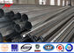 12m 350daN Electric Galvanized Steel Pole Bitumen Diameter 120mm - 280mm आपूर्तिकर्ता