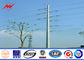 ISO Electrical Power Pole Powerful Transmission Line GR65 Galvanized Steel Poles आपूर्तिकर्ता