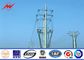 14m Tapered Steel Utility Pole Structures Power Pole With Climbing Ladder Protection आपूर्तिकर्ता