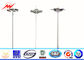 4 Sections 10mm 40M HDG High Mast Light Pole with 55 Lamps Wind Speed 30m/s आपूर्तिकर्ता