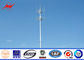 70m Self Supporting Galvanized Pole Monopole Antenna Tower With Powder Painting आपूर्तिकर्ता