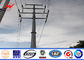 Transmission Line Hot Rolled Coil Steel Power Pole 33kv 10m Electric Utility Poles आपूर्तिकर्ता
