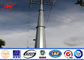 Transmission Line Hot Rolled Coil Steel Power Pole 33kv 10m Electric Utility Poles आपूर्तिकर्ता