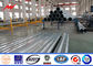 10M 130DAN 300N Hot Dip Galvanized Steel Power Transmission Poles Q235 , Q345 Material आपूर्तिकर्ता