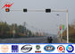 7M Traffic Light Pole Gr65 4m / 6m Galvanized Road Light Poles With 9M Bracket आपूर्तिकर्ता