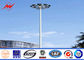 Q345 स्टील स्ट्रीट एलईडी हाई मास्ट प्रकाश ध्रुव हवाई अड्डे / बंदरगाह के लिए 20 मीटर / 25 मीटर आपूर्तिकर्ता
