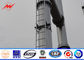 जस्तीकरण 25 एम हाई मास्ट टॉवर निकला हुआ किनारा ट्यूबलर स्टील मोनोपोल संचार टॉवर आपूर्तिकर्ता