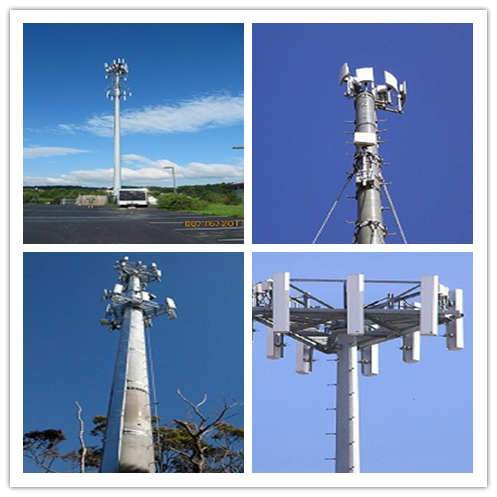 30m / 60m Conical 138kv Power Transmission Tower Power Transmission Pole 0