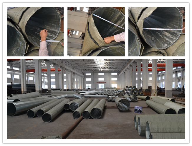 30FT 35FT Galvanized Steel Pole Steel Transmission Poles For Philippines Electrical Line 1