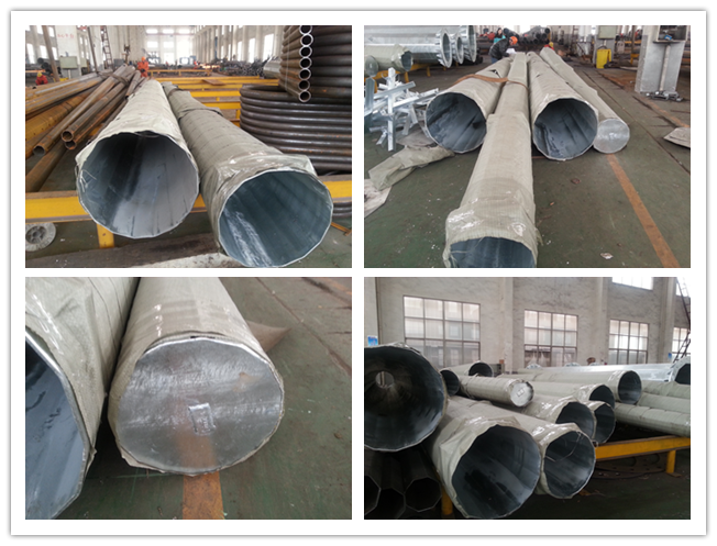 10kv ~ 550kv Electrical Steel Utility Pole For Power Distribution Line Project 1
