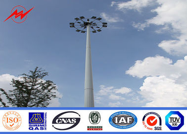 चीन Power Plants Lighting Conical 36m Square Light High Mast Pole With Auto Racing System आपूर्तिकर्ता