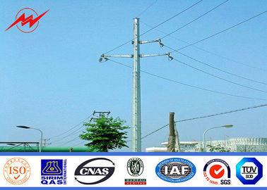 चीन 6M - 12M Metal Lighting Poles Steel Utility Pole with Aluminum conductor आपूर्तिकर्ता