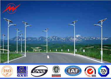 चीन 10m 3mm Thickness Solar Street Steel Utility Pole With Single Arm For Park Lighting आपूर्तिकर्ता