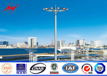 चीन Galvanized 30M High Mast Pole with winch for Parking Lot Lighting आपूर्तिकर्ता