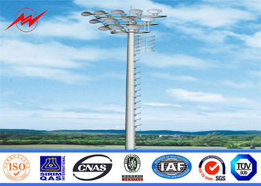 चीन Outdoor 25M Galvanzied High Mast Pole with 6 lights for airport lighting आपूर्तिकर्ता