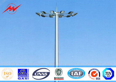 चीन Differernt sections 22M Round High Mast Pole with operation platform ladder protection आपूर्तिकर्ता