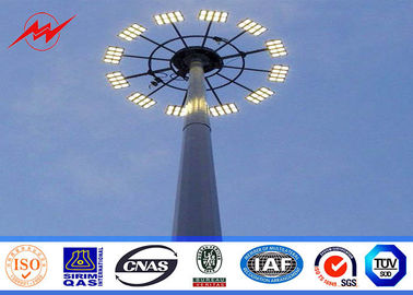 चीन 40 meters powder coating galvanized High Mast Pole with 300kg rasing system for airport area lighting आपूर्तिकर्ता