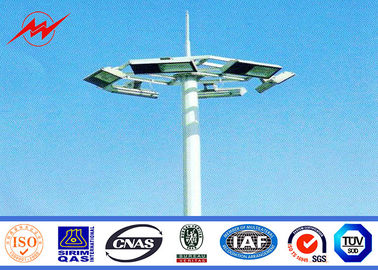 चीन Powder Coating 30M High Mast Pole , Commercial Outdoor Light Poles with Lifting System आपूर्तिकर्ता