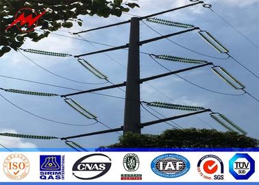 चीन 12M 650DaN Steel Utility Pole 3mm thickness Gr65 material for 110kv Distribution Power with 345 mpa आपूर्तिकर्ता