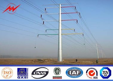 चीन 13M 6.5KN 3mm Steel Utility Pole for 230kv termination tower with galvanization surface आपूर्तिकर्ता