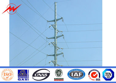 चीन 18m Outdoor Galvanizatiom Electric Power Pole 10kv To 220kv Power Capacity आपूर्तिकर्ता