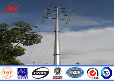 चीन Angle Cross Arms 16 Sides 24 M Galvanized Steel Pole Electrical Transmission Towers आपूर्तिकर्ता
