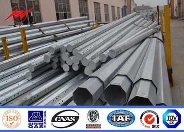 चीन 13m Hot Dip Galvanized Electrical Power Pole With Arms For Africa आपूर्तिकर्ता