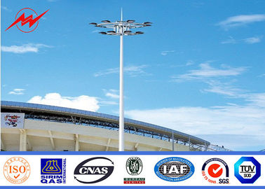 चीन 26m Q345 Customized Galvanized High Mast Light Pole With Lifting Systems आपूर्तिकर्ता