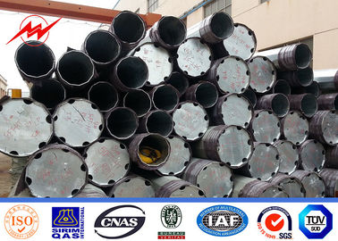 चीन 69KV Polygonal Steel Tubular Pole Hot Dipped Galvanized ASTM A572 Gr65 Material आपूर्तिकर्ता