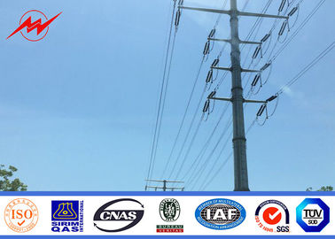 चीन 33kv Power Transmission Poles + / -2% Tolerance Transmission Line Steel Pole Tower आपूर्तिकर्ता