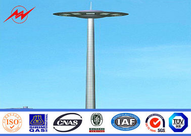 चीन Custom 40m Polygonal Stadium Football High Mast Lighting Pole For Football Stadium with 60 Lights आपूर्तिकर्ता
