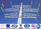 Round Multi - Pyramidal 10m Distribution Line Steel Power Pole Class 3 Galvanized आपूर्तिकर्ता