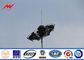High way powder coated high mast lighting poles with lifting system आपूर्तिकर्ता