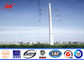 Hot dip galvanized steel poles Steel Utility Pole for 69kv transmission आपूर्तिकर्ता