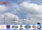 High Voltage 220 KV Double Circuit Electrical Galvanized Steel Pole For Transmission आपूर्तिकर्ता